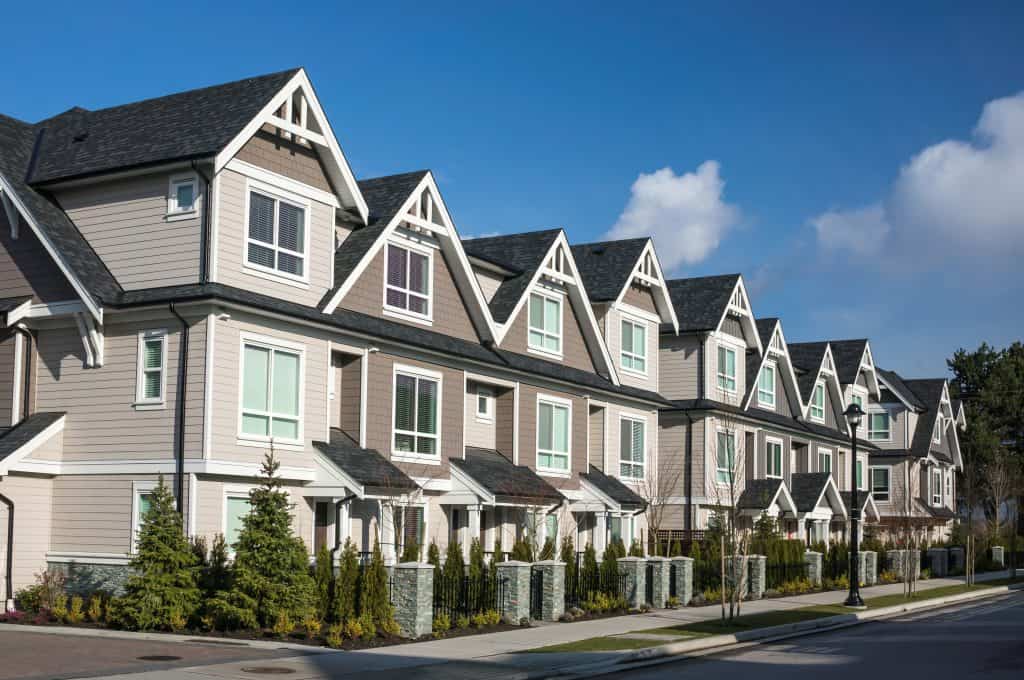 row of townhouses